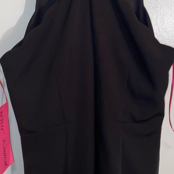 NWT: Betsey Johnson Women's Scalloped Halter Mini Dress W/ Pearl Buttons Size 10 - Picture 8 of 9